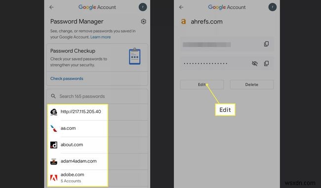 Android용 Google 비밀번호 진단 사용 방법