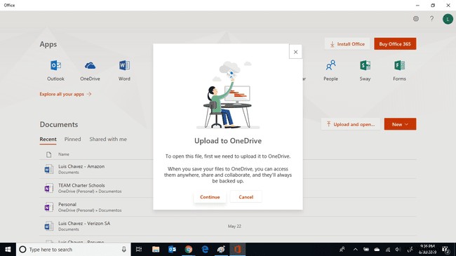 Windows용 Office 앱 사용 방법