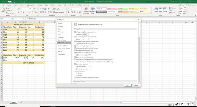 스크롤 막대 숨기기/숨기기 해제 및 Excel에서 세로 슬라이더 범위 재설정