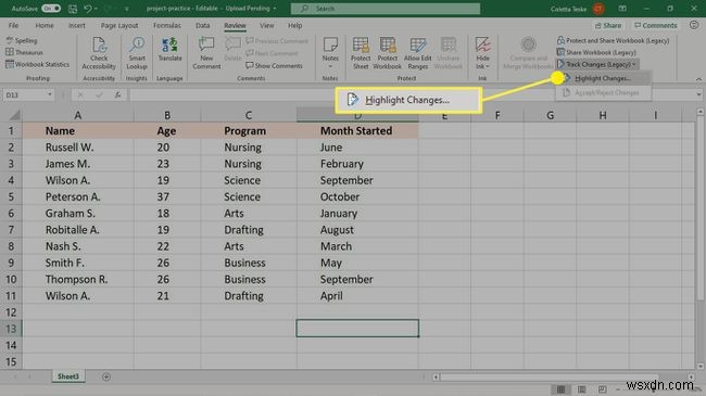 Excel에서 변경 내용 추적을 사용하는 방법