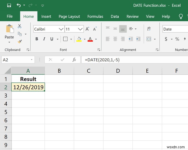 Excel DATE 함수 사용 방법