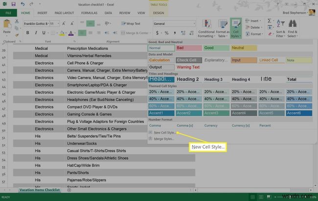 Excel에서 강조 표시하는 방법