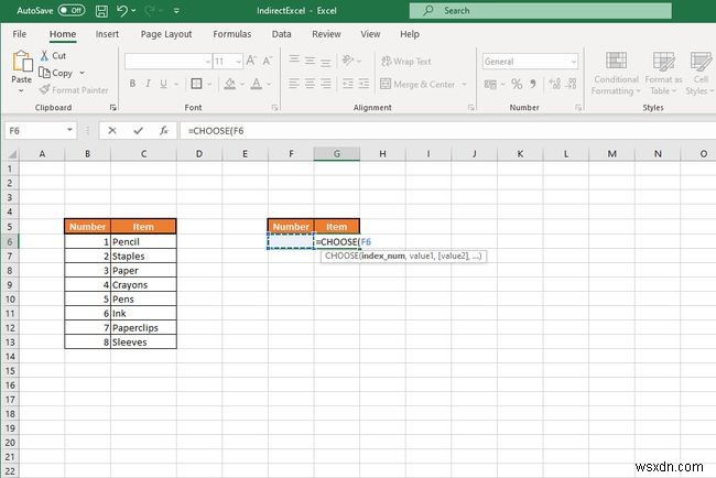 Excel에서 선택 기능을 사용하는 방법