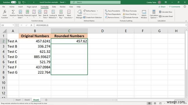 Excel에서 반올림 함수를 사용하는 방법