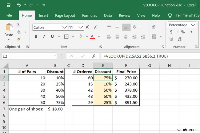 Excel에서 VLOOKUP 기능을 사용하는 방법