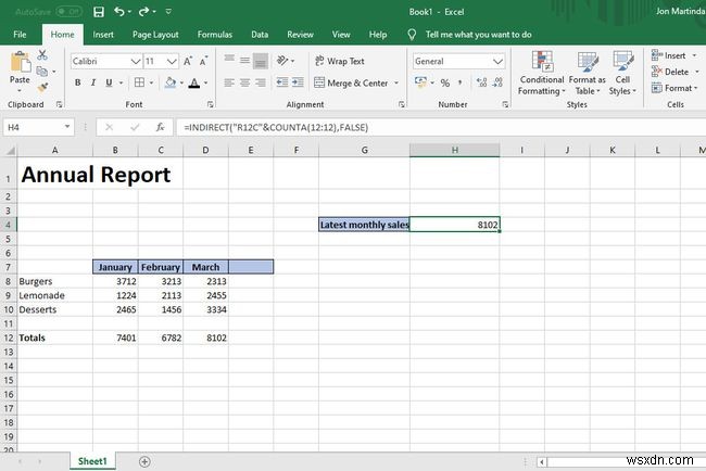 Excel에서 간접 함수를 사용하는 방법