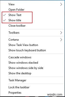 Windows 10에서 XP 빠른 실행 표시줄을 가져오는 방법