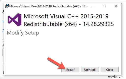 Windows 10에서  vcruntime140.Dll이 없습니다  오류를 수정하는 방법