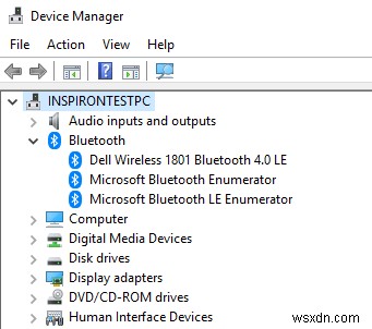 Windows 10에서 Bluetooth 어댑터 버전을 찾는 방법 
