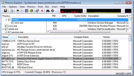 Windows에서 NT 커널 및 시스템 프로세스 높은 CPU 사용량 수정