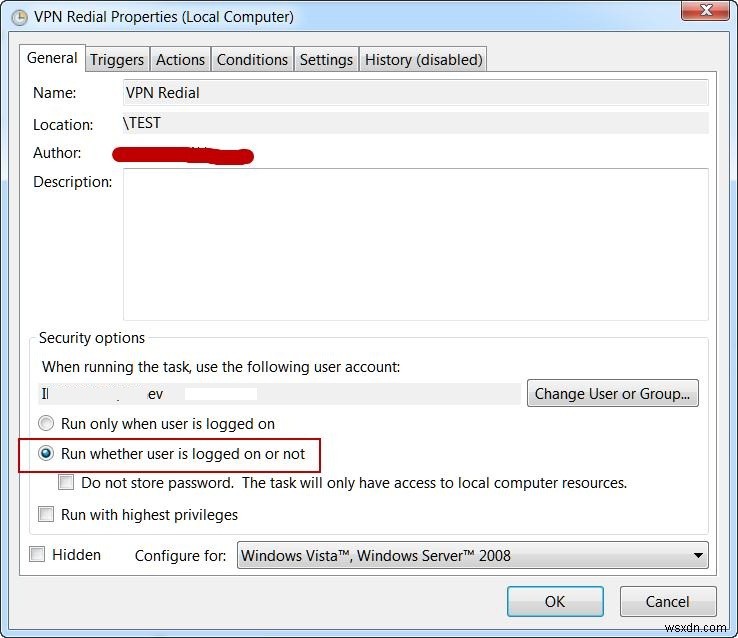 Windows 8/10/2012에서 VPN 연결을 위한 자동 재다이얼 