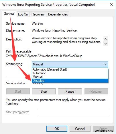 해결:Werfault.exe 응용 프로그램 오류 Windows 10 