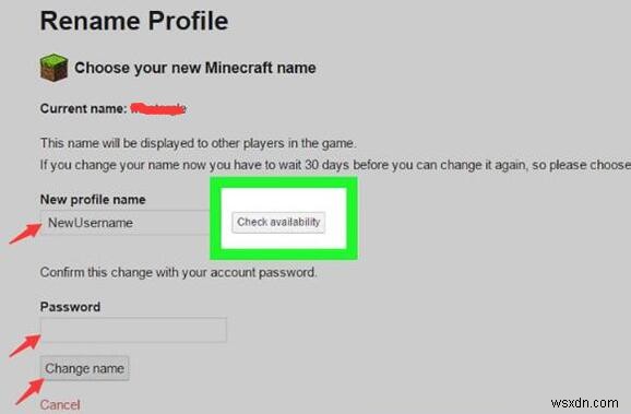 Minecraft 이름을 변경하는 방법? 