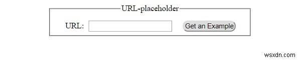 HTML DOM 입력 URL 자리 표시자 속성 