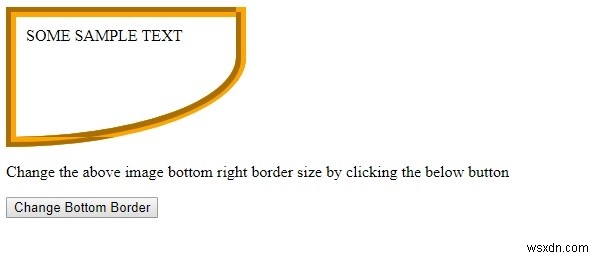 HTML DOM 스타일 borderBottomRightRadius 속성 