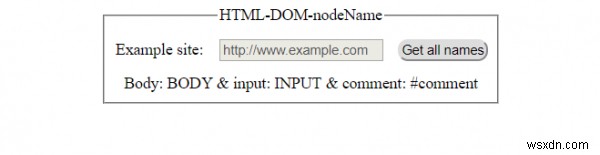 HTML DOM nodeName 속성 