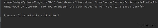 Python을 사용하여 Selenium WebDriver에서 WebElement의 HTML 소스를 가져옵니다. 