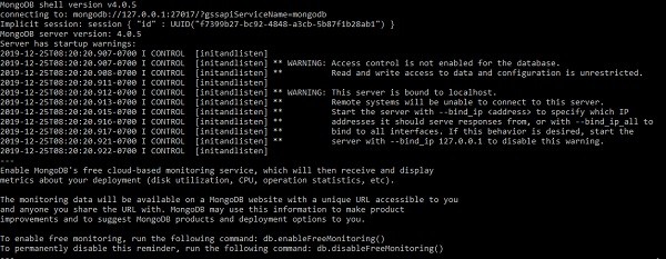mongos 명령을 사용하여 MongoDB 셸을 실행하는 방법은 무엇입니까? 