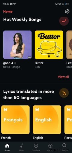 이 7가지 Android 앱으로 좋아하는 노래 가사 찾기