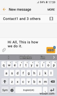 Android에서 그룹 문자를 보내는 방법
