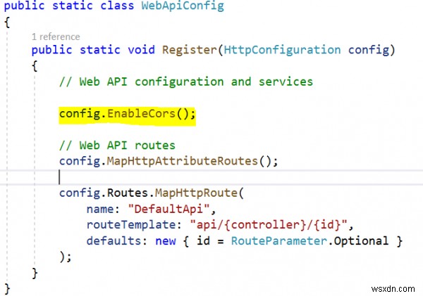 C# ASP.NET WebAPI에서 CORS 문제를 해결하는 방법은 무엇입니까? 
