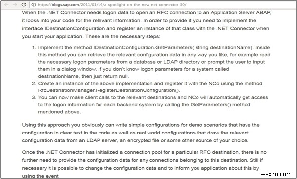 SAP.net 커넥터 3.0으로 업그레이드하면 Visual Studio 2008 및 2010에서 작동하지 않습니다. 
