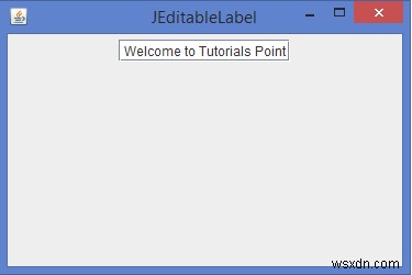 Java에서 편집 가능한 JLabel을 어떻게 구현할 수 있습니까? 