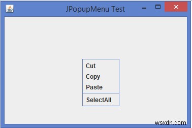 Java에서 JPopupMenu를 사용하여 오른쪽 클릭 메뉴를 구현하는 방법은 무엇입니까? 