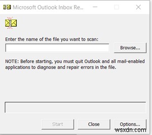 Microsoft Outlook에서 알 수 없는 오류 0x80040600 수정