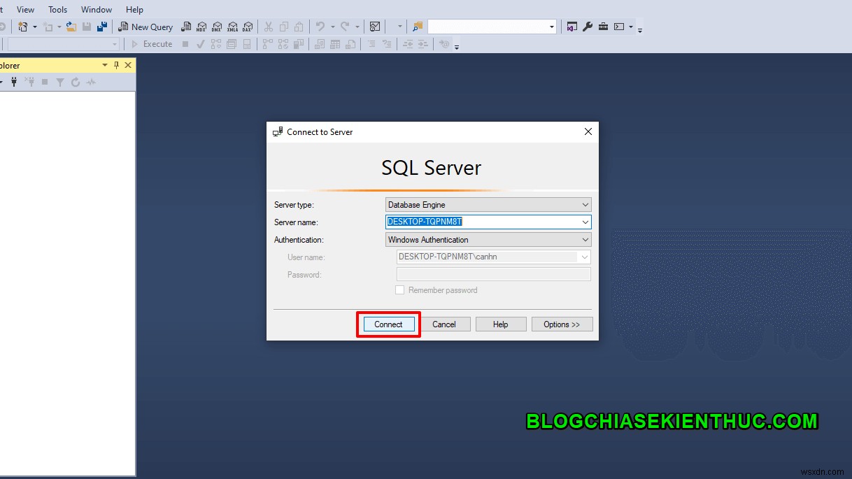 SSMS를 통해 SQL Server에 연결하는 방법