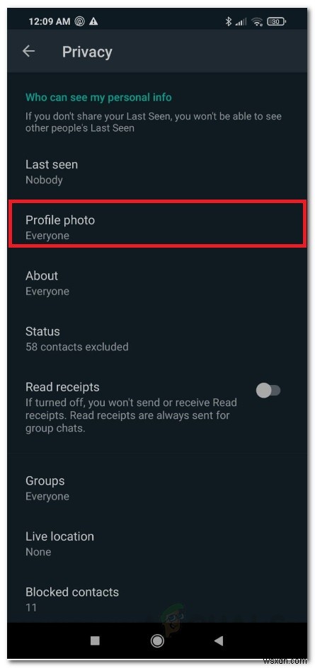 WhatsApp에서 특정 연락처의 프로필 사진을 숨기는 방법은 무엇입니까? 