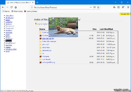 Firefox 탭을 통해 파일 및 폴더에 액세스하는 방법