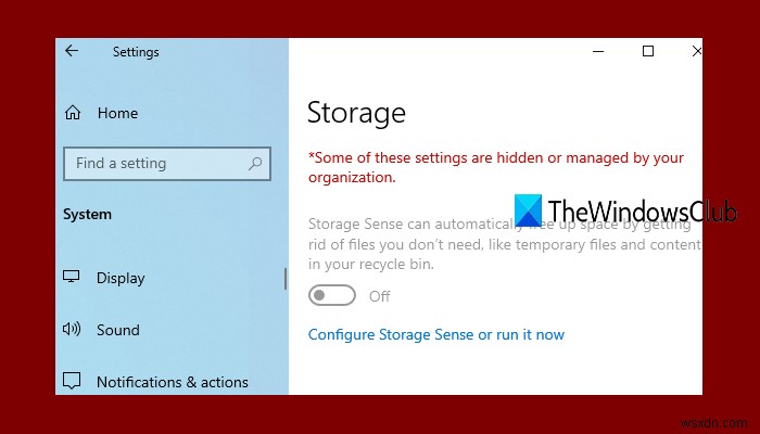 Windows 11/10에서 저장소 감지를 비활성화하는 방법 