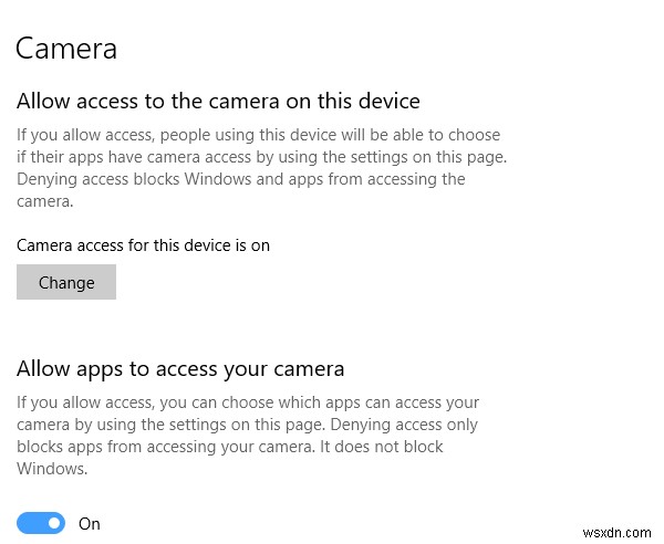 노트북 카메라 또는 웹캠이 Windows 11/10에서 작동하지 않음 