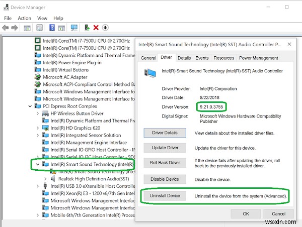 Windows 10 v1809로 인해 블루 스크린이 발생하고 일부 오디오가 끊김 