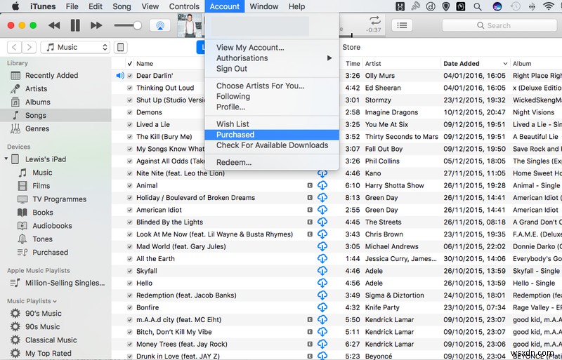 iTunes 구매 내역을 보는 방법:과거 iTunes 구매를 다운로드하는 방법 