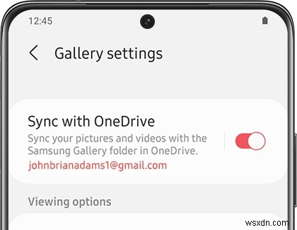 삼성을 OneDrive에 백업하는 방법은 무엇입니까? 