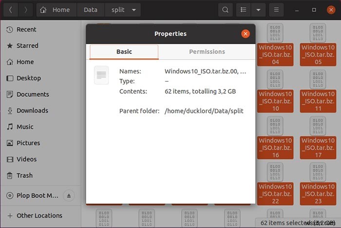 Ubuntu에서 파일을 압축하고 분할하는 방법 