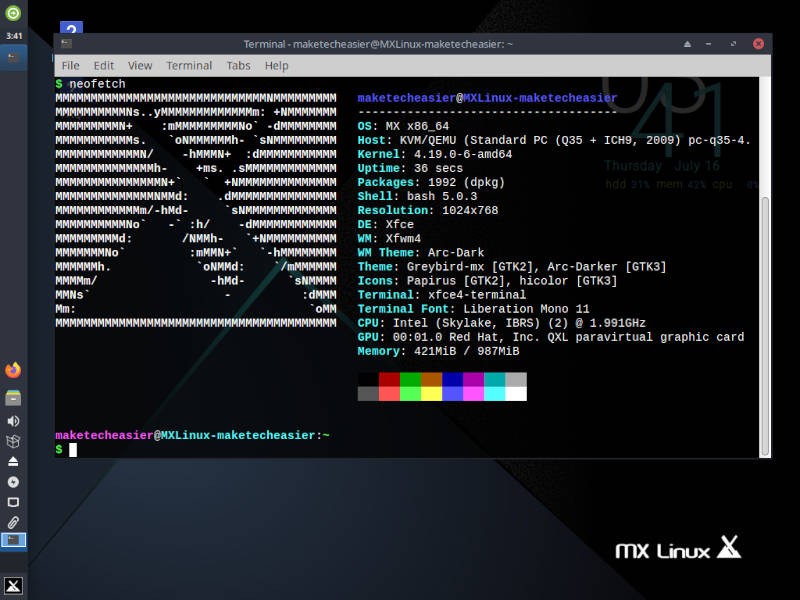Xfce 리뷰:린, 비열한 리눅스 머신 