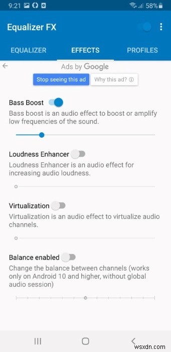 휴대전화의 더 나은 오디오를 위한 5가지 Android 이퀄라이저 앱 