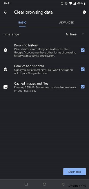Android 기기에서 웹 검색 기록을 지우는 방법 