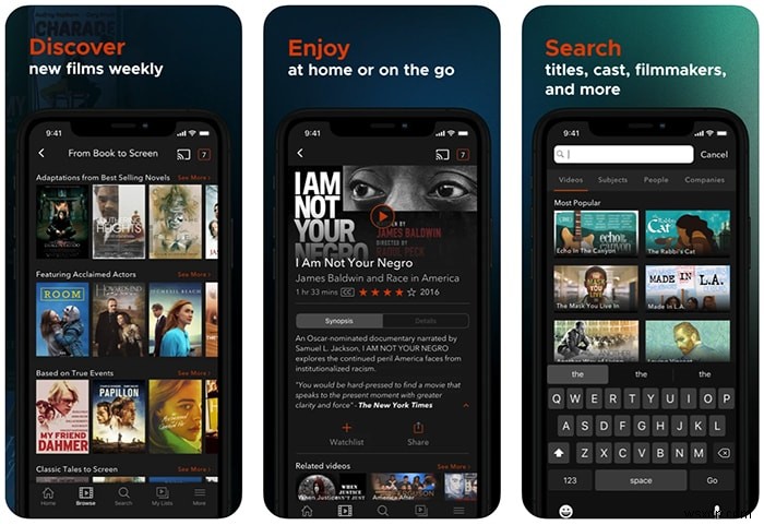 2021년 최고의 iPhone용 무료 영화 앱 8가지 