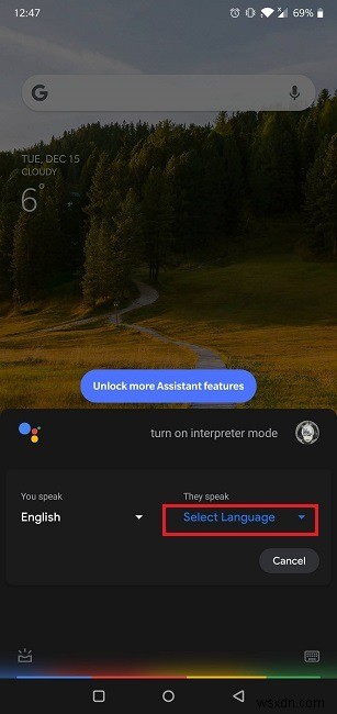 Android에서 Google 어시스턴트의 통역 모드를 사용하는 방법 