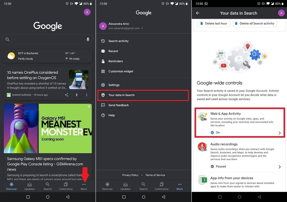Android에서 Google의 검색 피드를 사용자 지정하는 방법 