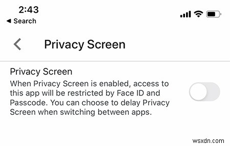 iOS의 Google 드라이브 앱에 얼굴 ID 인증을 추가하는 방법 