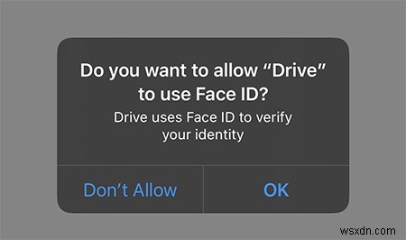 iOS의 Google 드라이브 앱에 얼굴 ID 인증을 추가하는 방법 