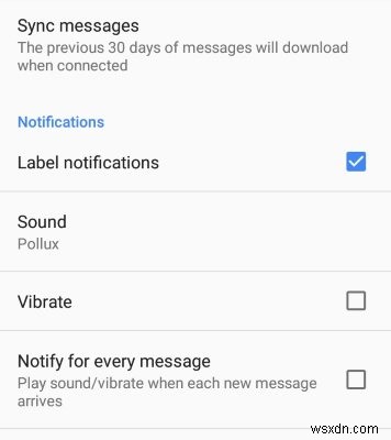 Android용 Gmail 알림을 사용자 지정하는 방법 