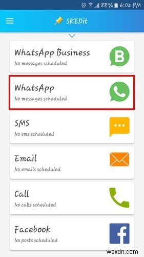 작동하는 WhatsApp 메시지를 예약하는 방법 
