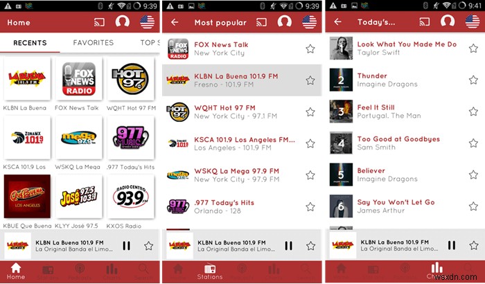myTuner 라디오 - 무료 크로스 플랫폼 인터넷 라디오 앱 