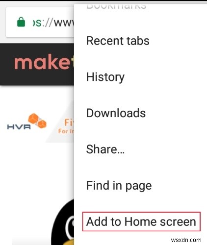 Android의 홈 화면에 Chrome 웹페이지 및 책갈피를 추가하는 방법 